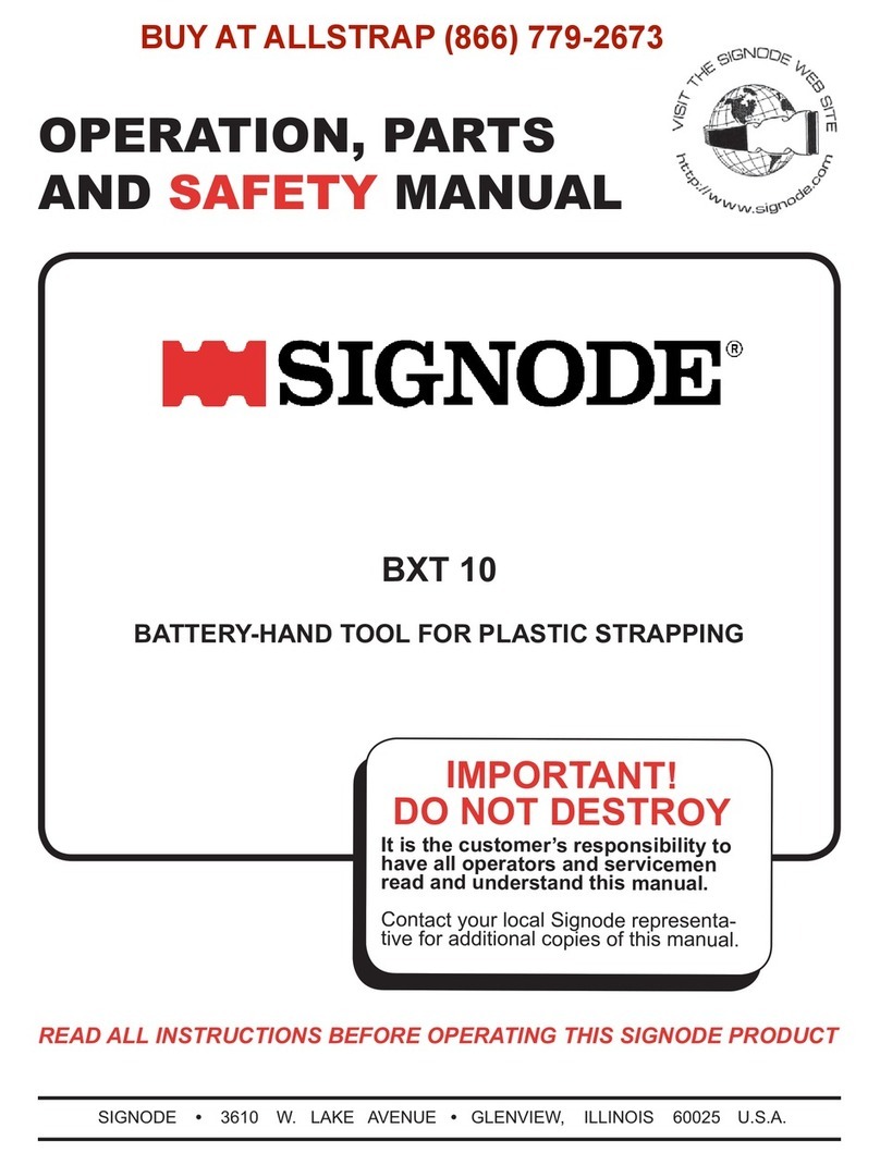 Signode BXT 10 Mode d’emploi