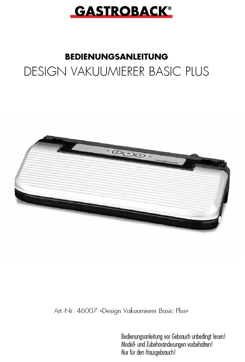 Gastroback BASIC PLUS Manuel utilisateur