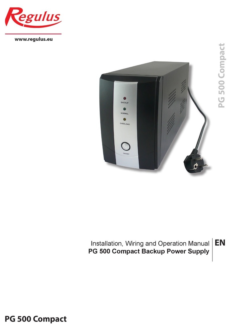 Regulus PG 500 Compact Manuel utilisateur