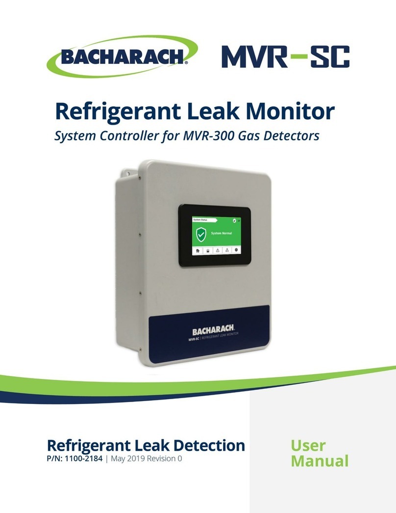 Bacharach MVR-SC Manuel utilisateur