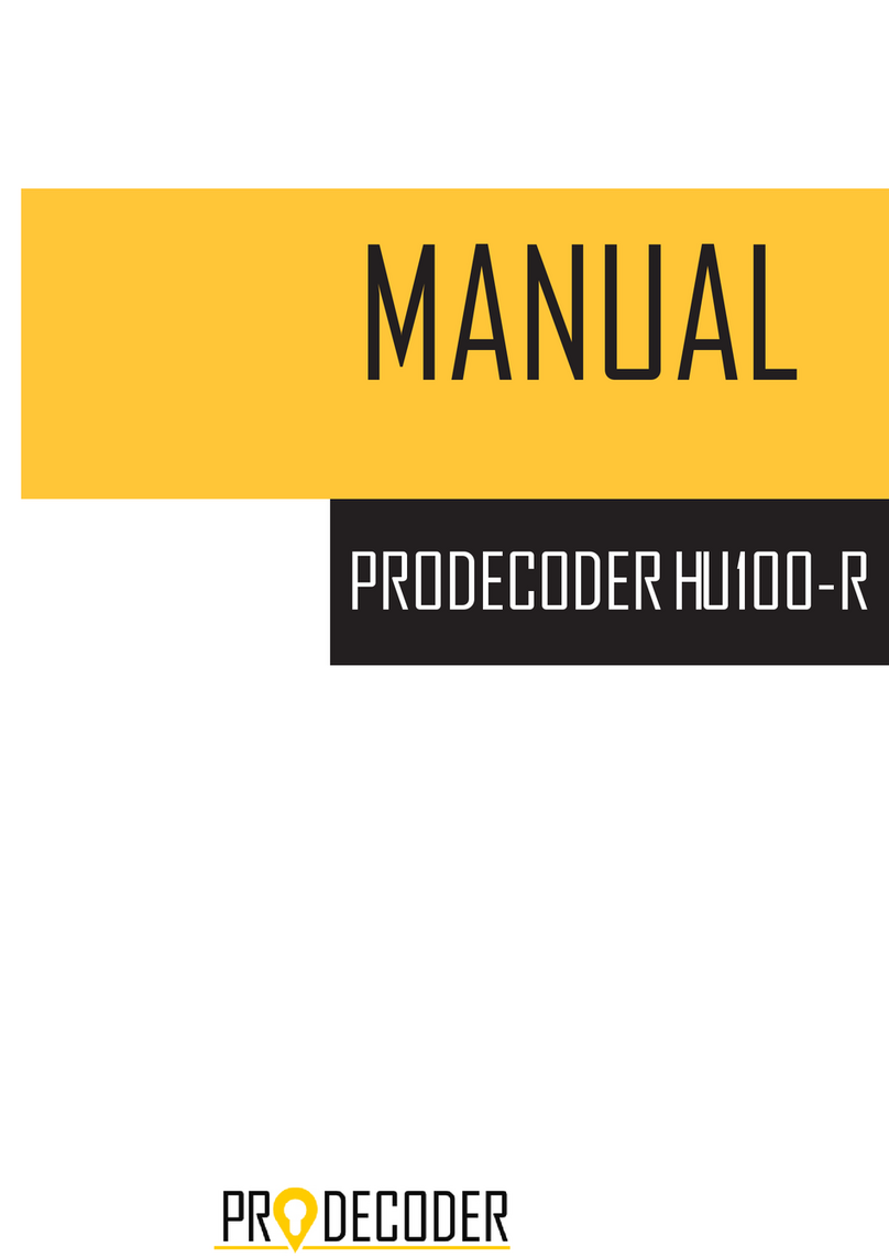 PRODECODER HU100-R Manuel utilisateur
