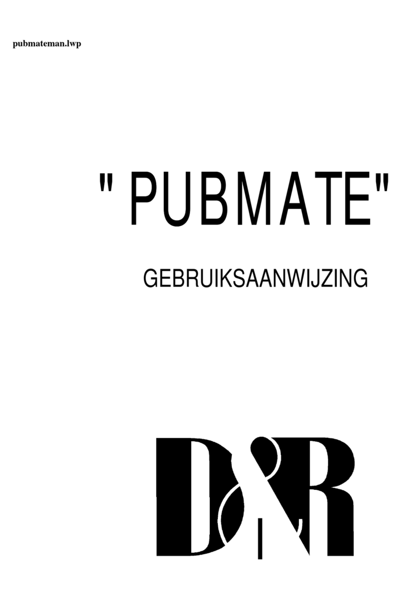 D&R PUBMATE Manuel utilisateur