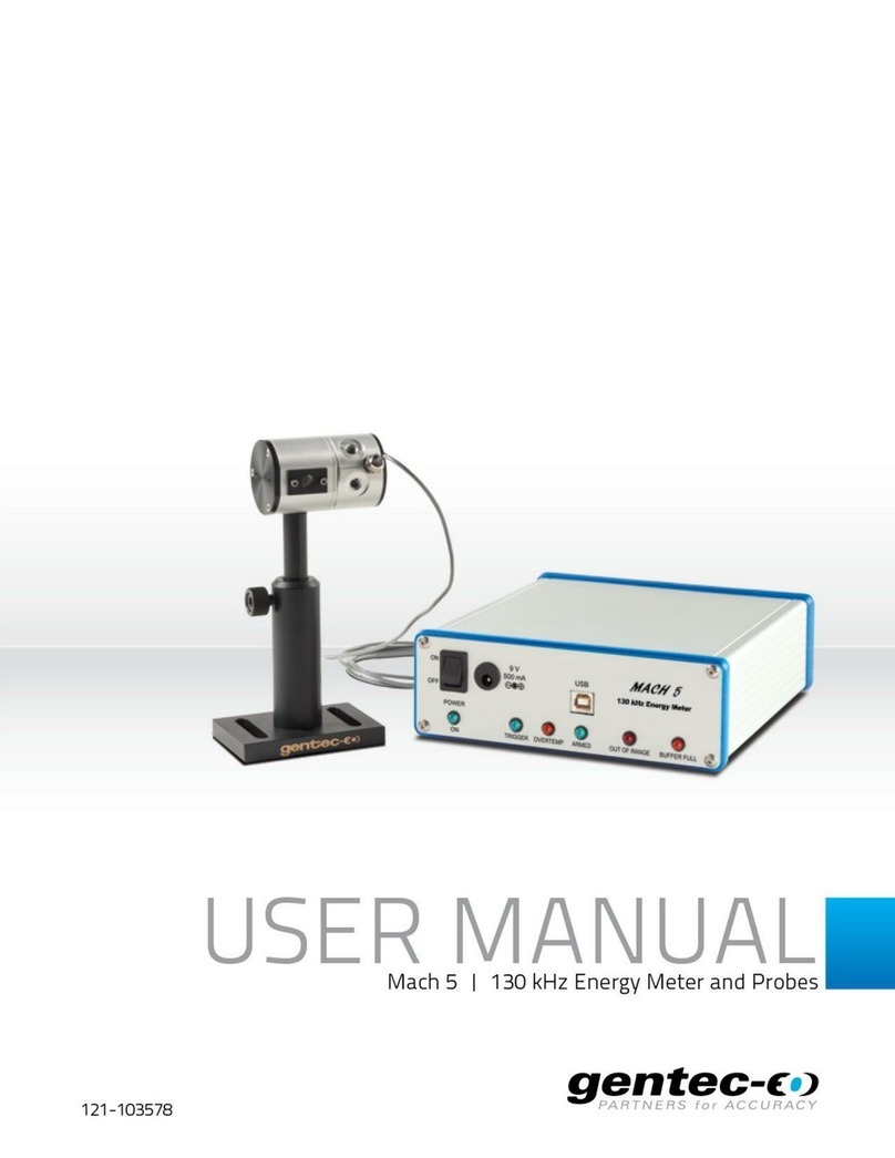 Gentec-E MACH 5 Manuel utilisateur