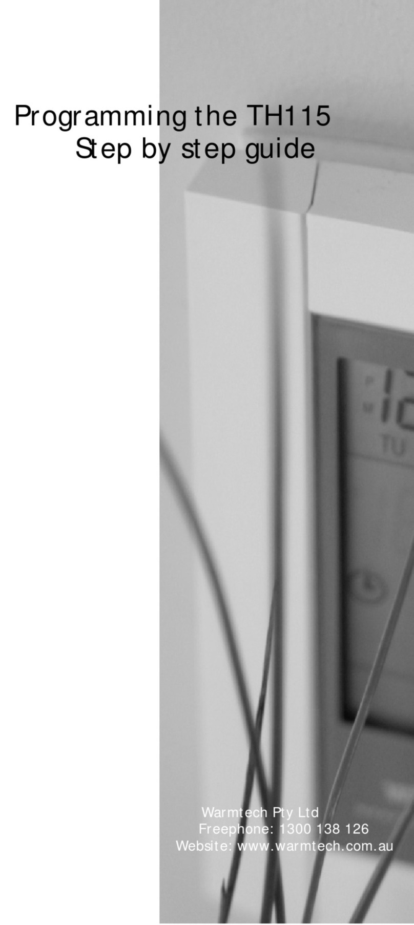 Warmtech TH115 Series Manuel utilisateur