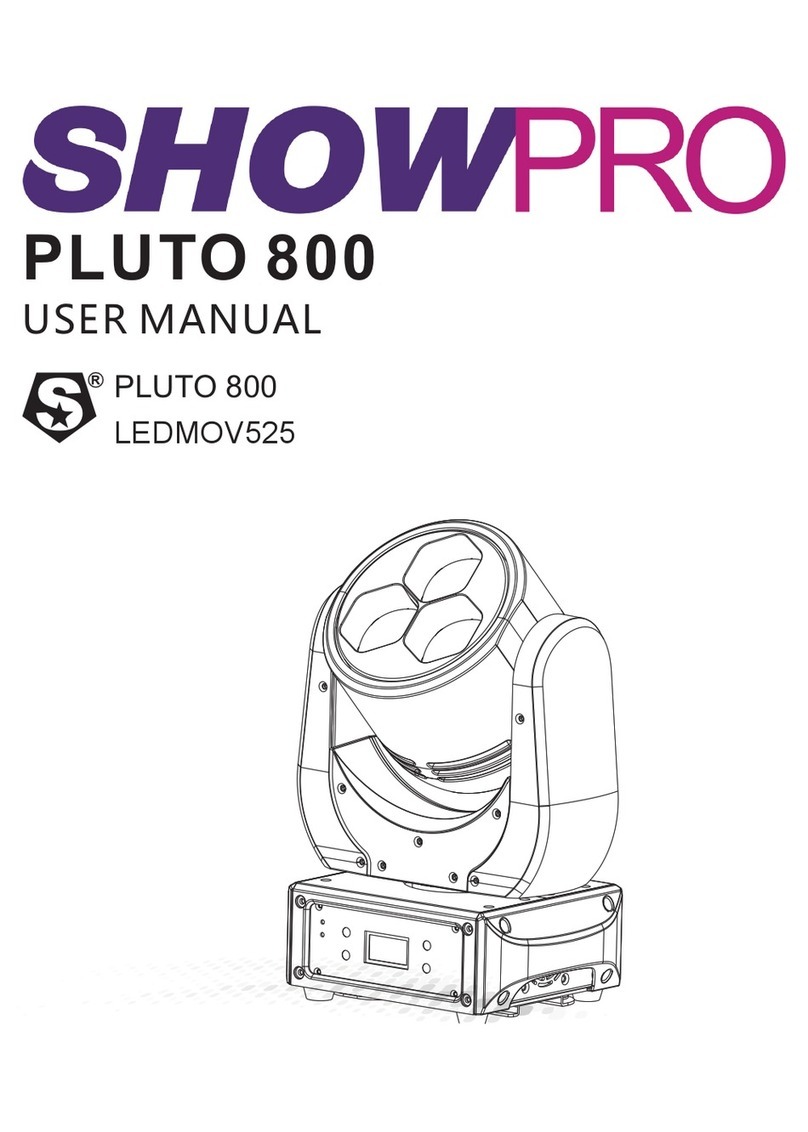 ShowPro PLUTO 800 Manuel utilisateur
