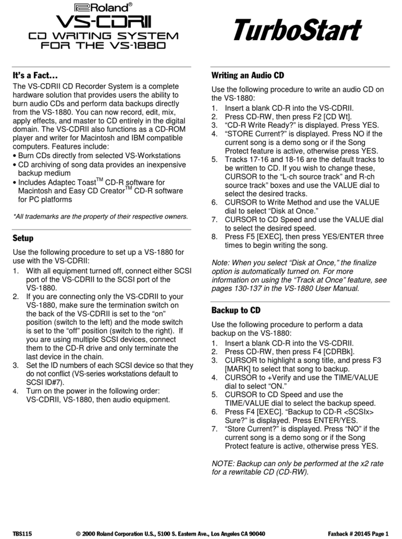Roland VS-CDRII Manuel utilisateur