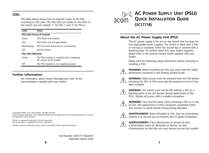 3Com 3C17718 Manuel utilisateur