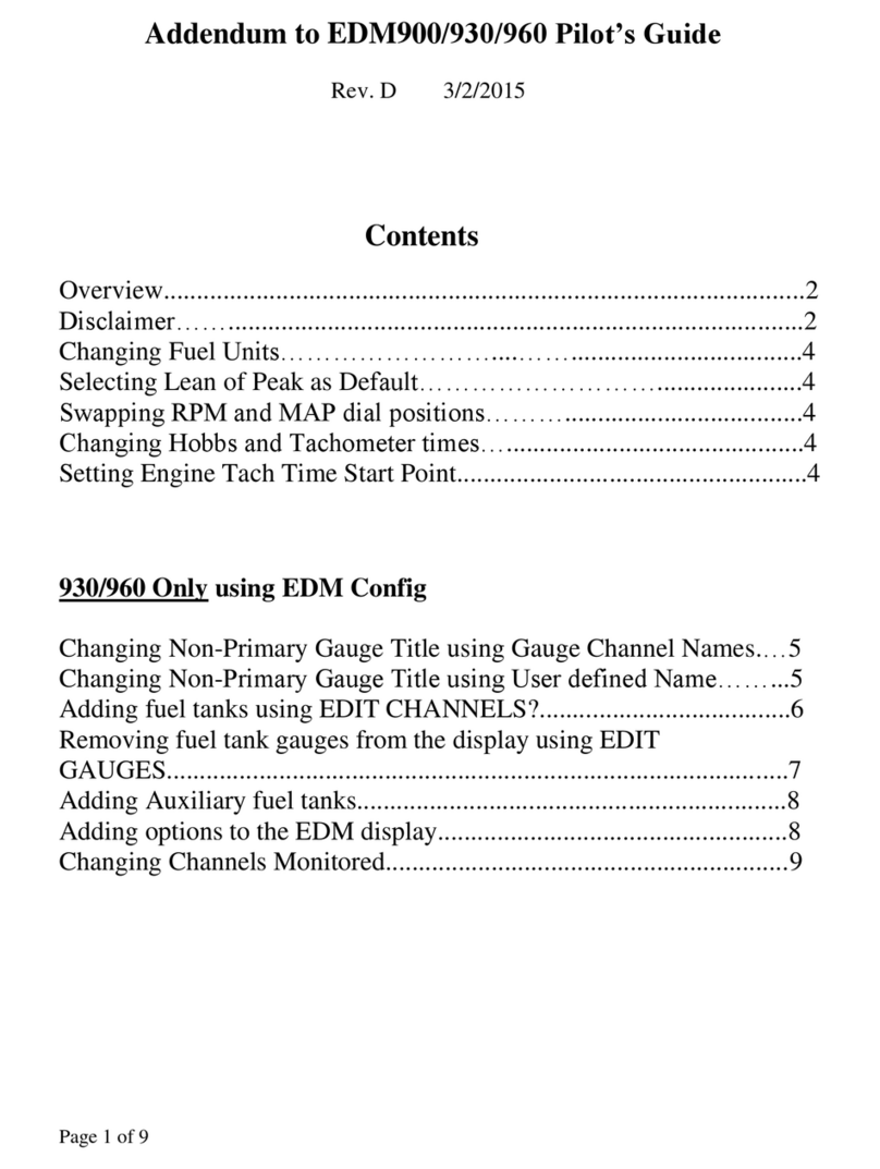 J.P. Instruments EDM-900 Instructions d'installation et d'utilisation