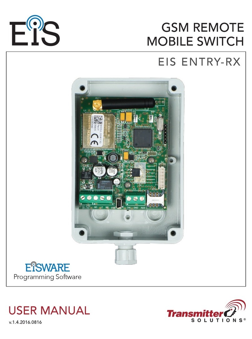 Transmitter Solutions EIS ENTRY-RX Manuel utilisateur