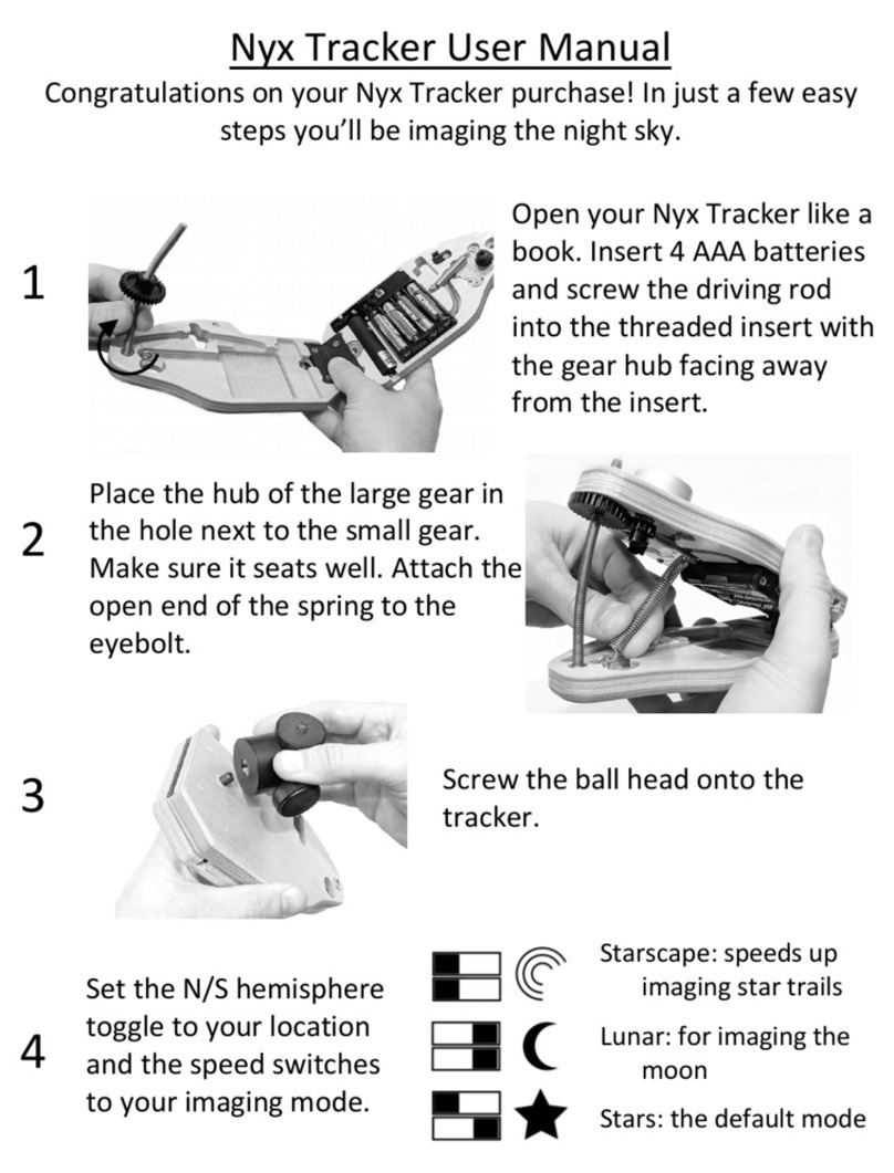 Nyx Tech Nyx Tracker Manuel utilisateur