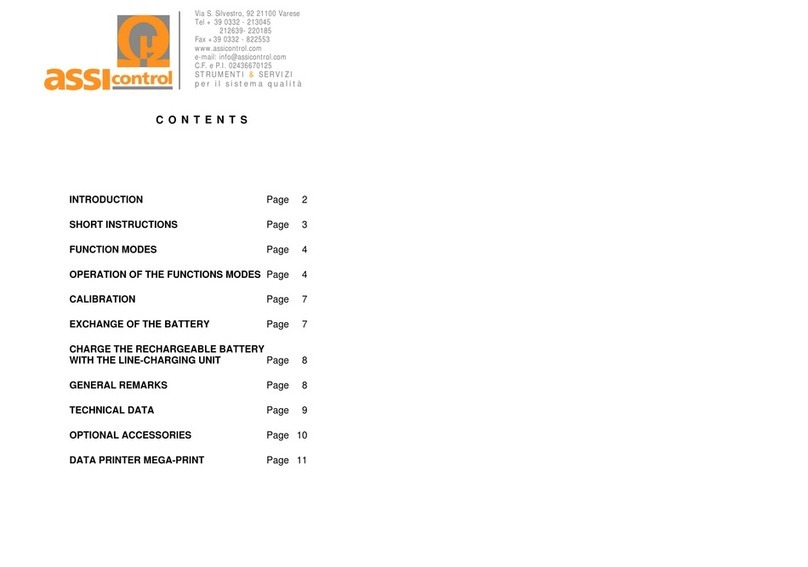 Assicontrol EASY-CHECK FE-S Manuel utilisateur