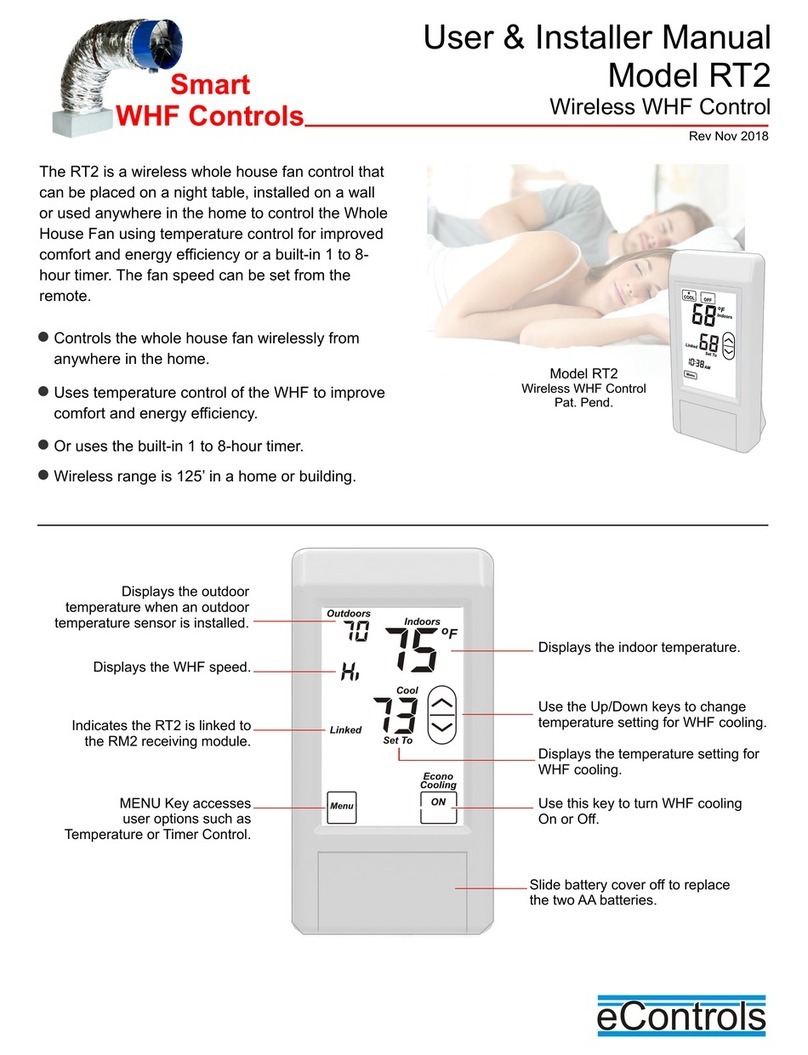 eControls RT2 Mode d’emploi