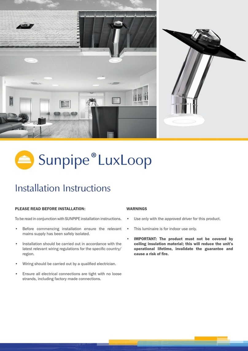 Monodraught Sunpipe LuxLoop Manuel utilisateur