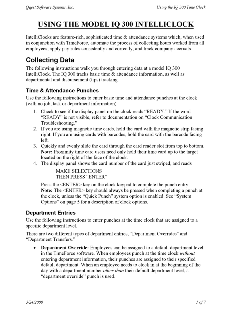Qqest Software Systems IQ 300 Manuel utilisateur
