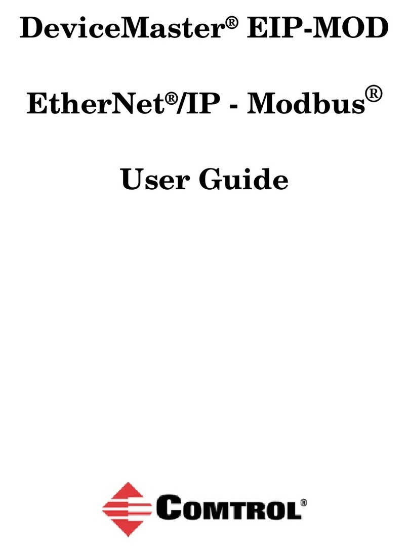 Comtrol DeviceMaster EtherNet/IP-Modbus EIP-MOD Manuel utilisateur