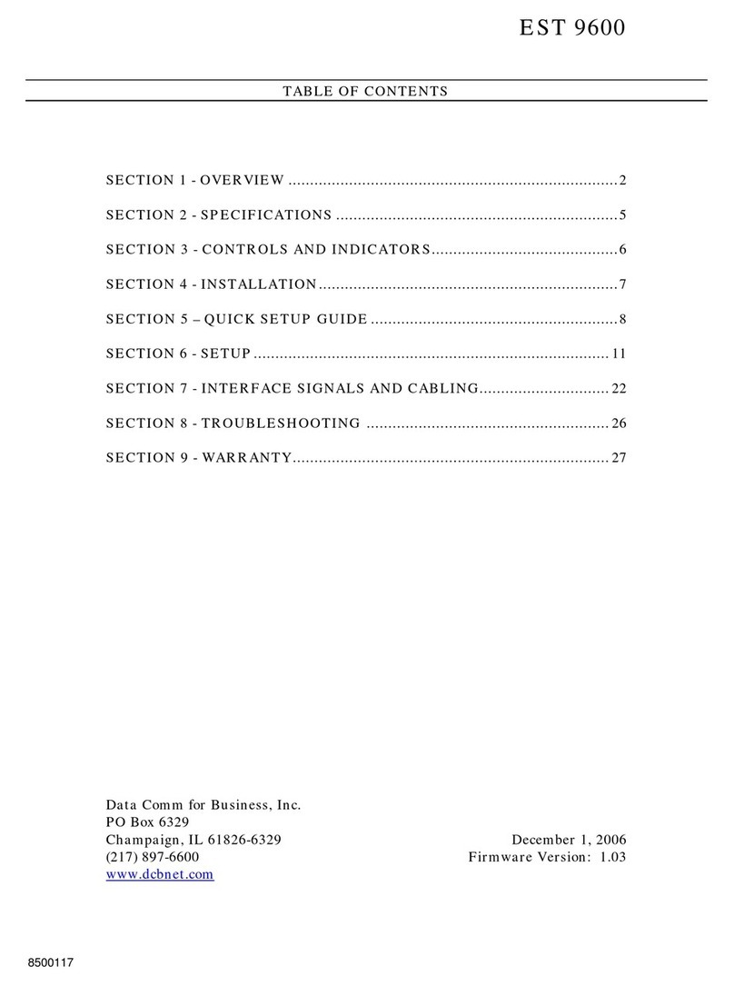 DCB EST-9600 Manuel utilisateur