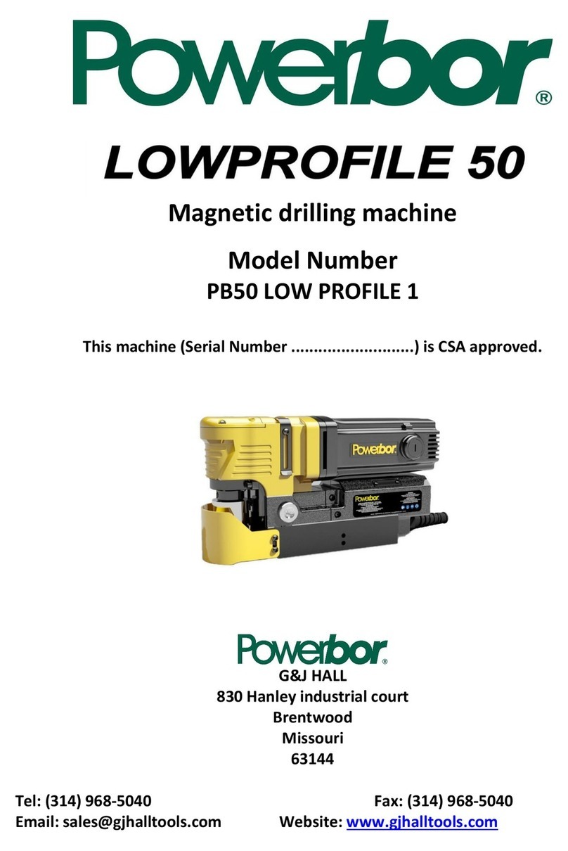 POWERBOR Lowprofile 50 Manuel utilisateur