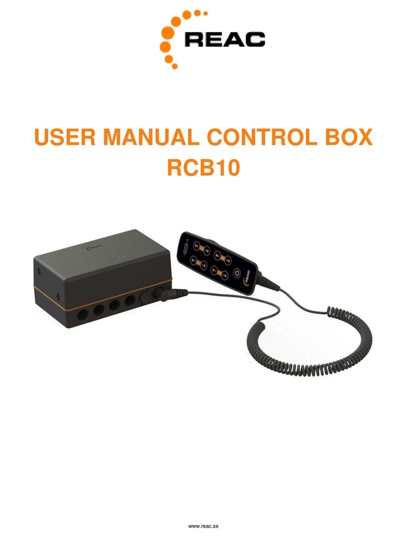 REAC RCB10 Manuel utilisateur