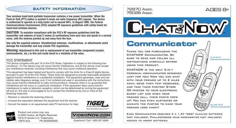 Hasbro CHATNOW 72970 Manuel utilisateur