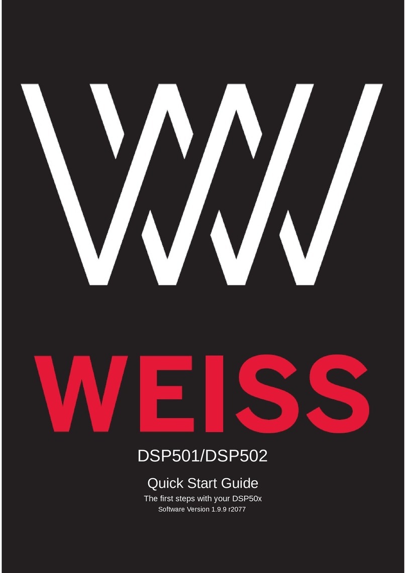 WEISS DSP501 Manuel utilisateur