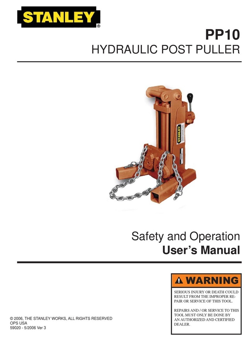 Stanley PP10 Manuel utilisateur