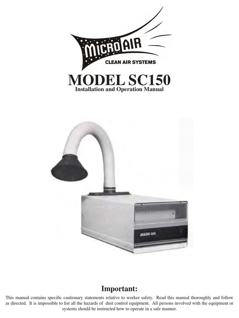 MICRO-AIR SC150 Manuel utilisateur MICRO-AIR SC150 Manuel utilisateur