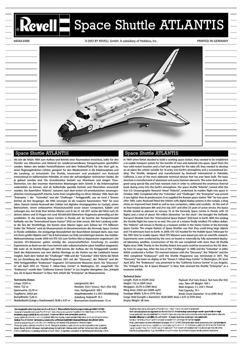 REVELL 04544 Manuel utilisateur
