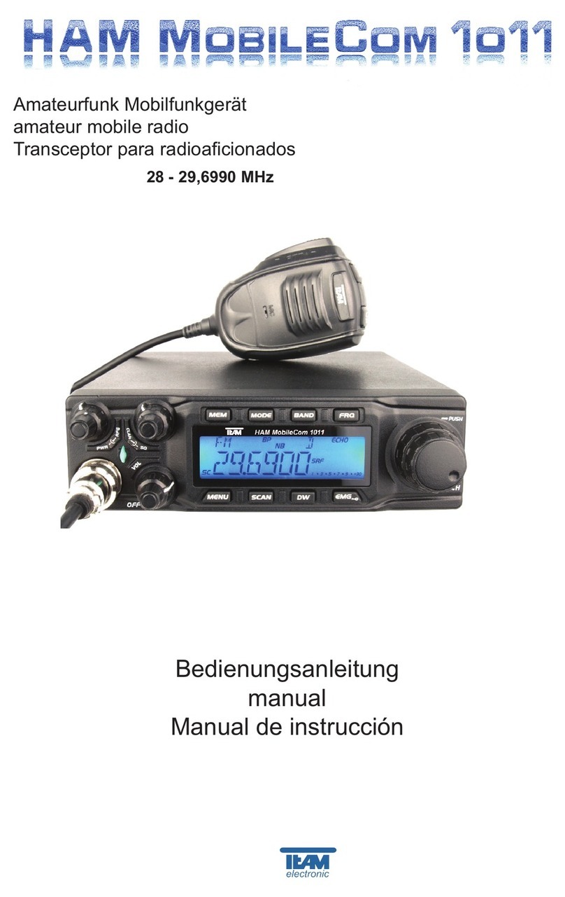 Team HAM MobileCom 1011 Manuel utilisateur