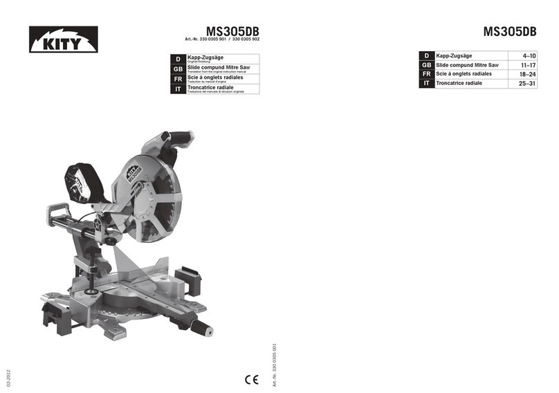 Kity MS305DB Instructions de montage