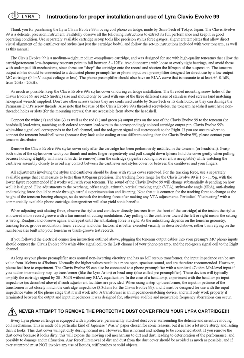 Lyra Clavis Evolve 99 Guide de démarrage rapide