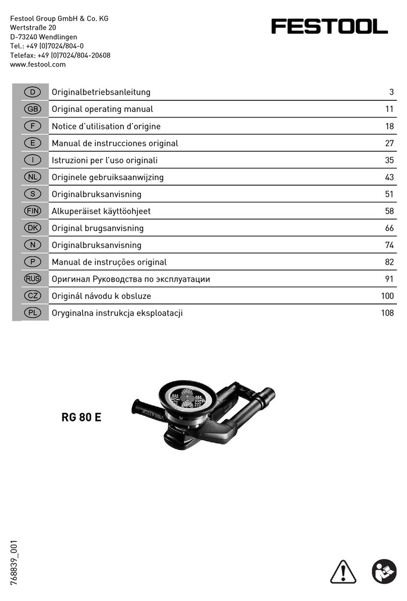 Festool RG 80 E Manuel utilisateur