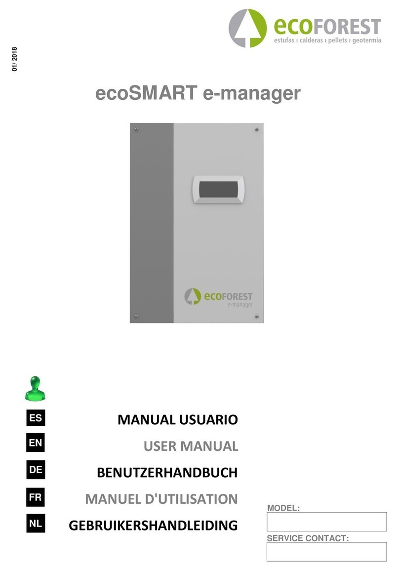ECOFOREST ecoSMART e-manager Manuel utilisateur