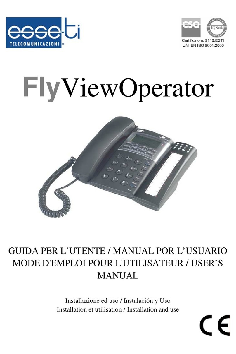 Esse-ti Fly ViewOperator Manuel utilisateur