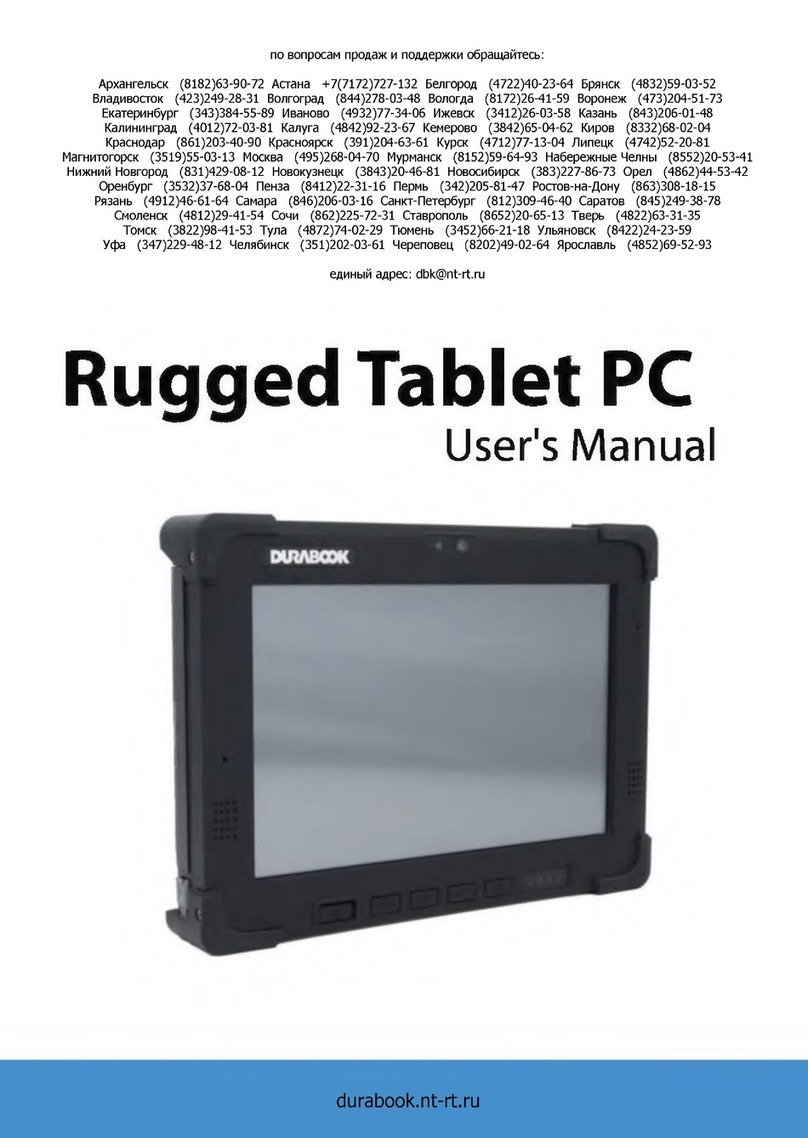 Durabook CA10 Manuel utilisateur