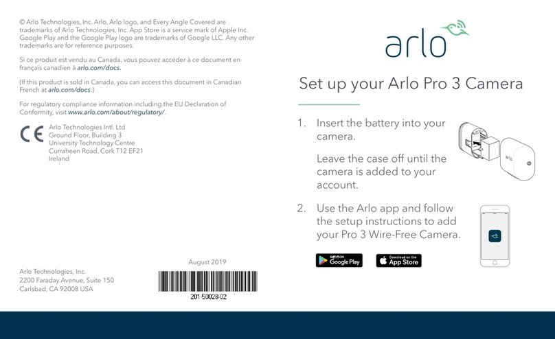 Arlo Pro 3 Manuel utilisateur