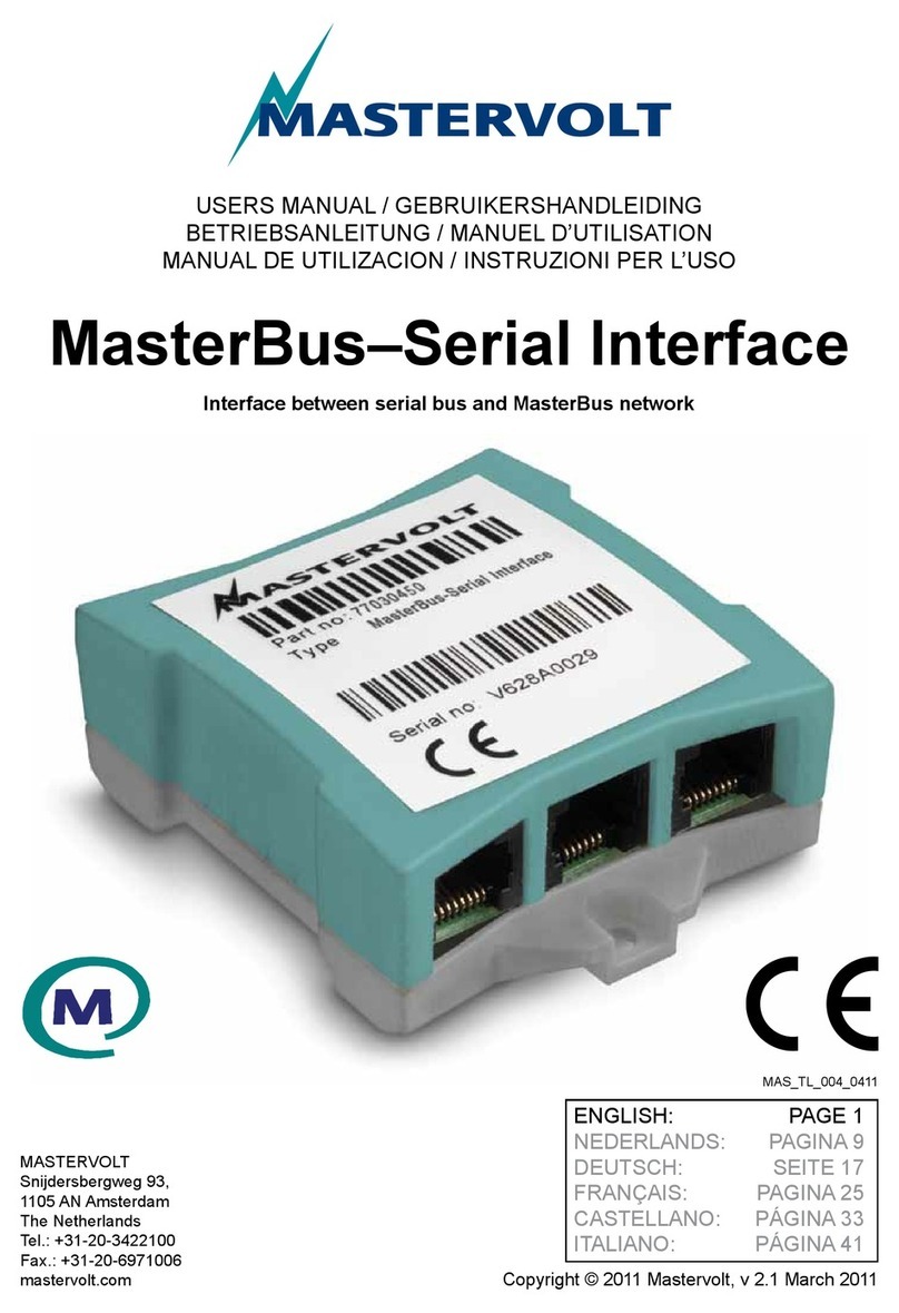 Mastervolt MasterBus Manuel utilisateur