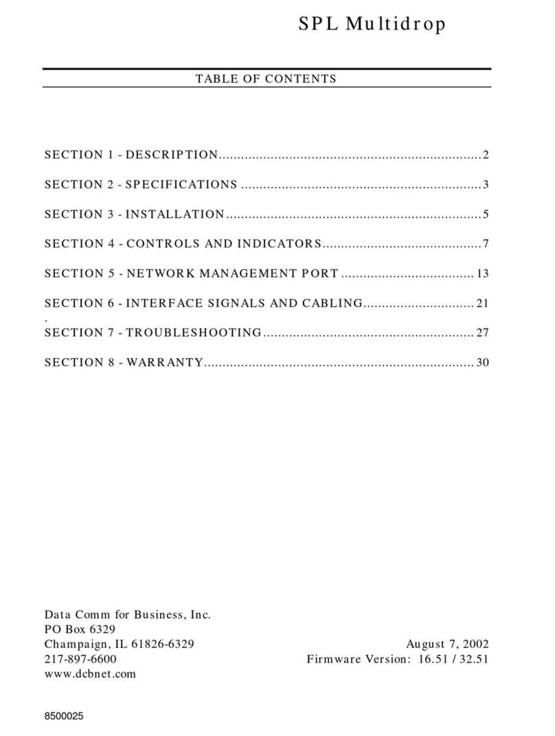 DCB SPL Multidrop Manuel utilisateur
