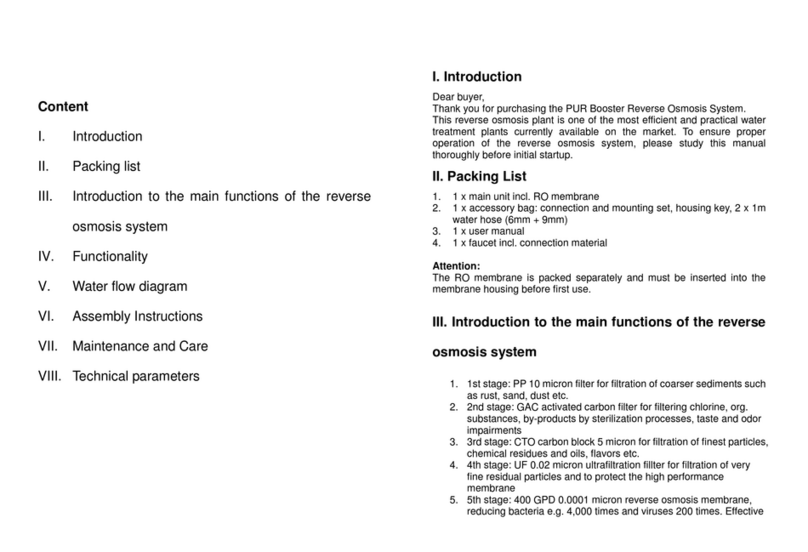 PUR BOOSTER QUICK 7 Steps -400 GPD Manuel
