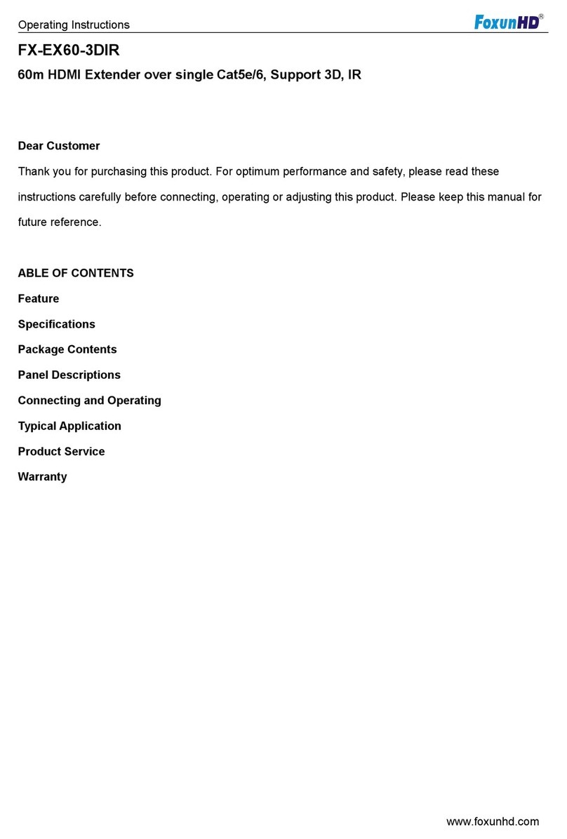 foxunhd FX-EX60-3DIR Manuel utilisateur