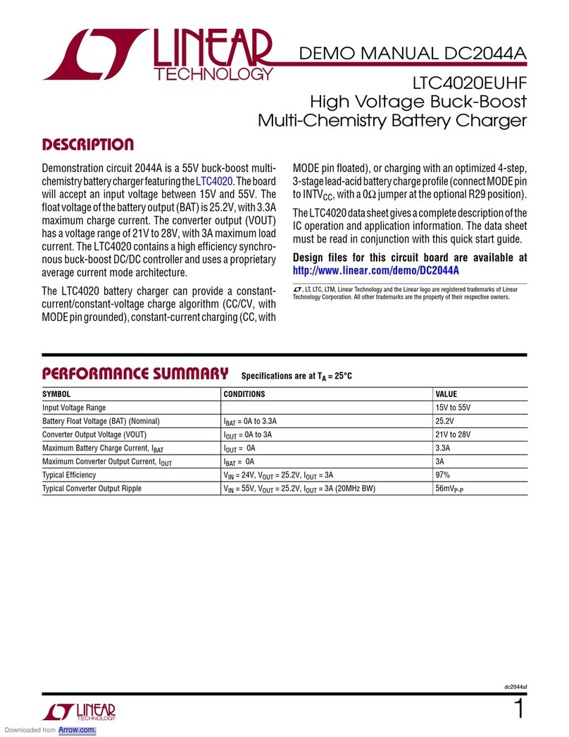 Linear Technology LTC4020EUHF Guide de configuration rapide