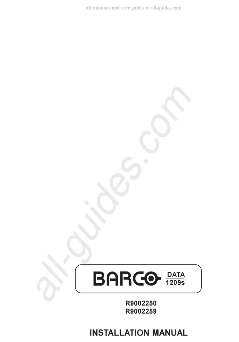 Barco BarcoData 1209S Manuel utilisateur