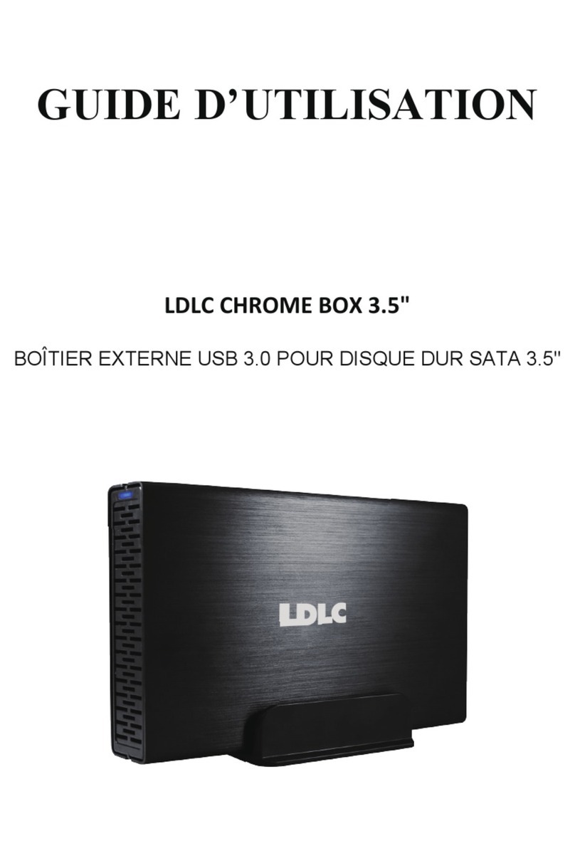 LDLC CHROME BOX 3.5" Manuel utilisateur