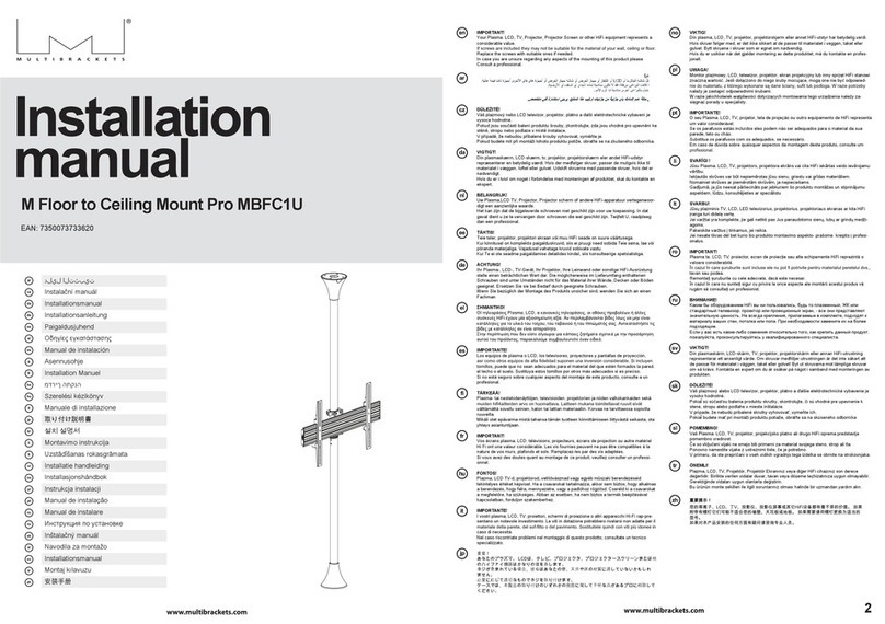 Multibrackets MBFC1U Manuel utilisateur