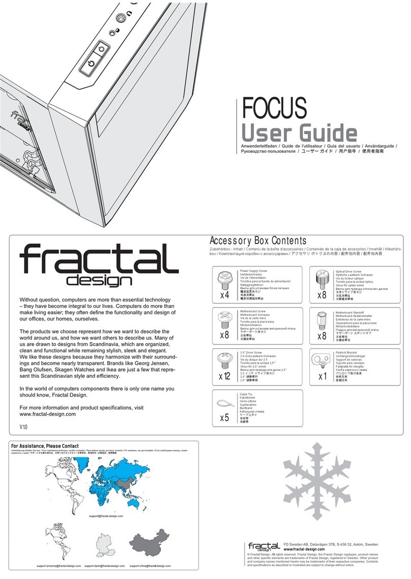 Fractal design FOCUS Manuel utilisateur