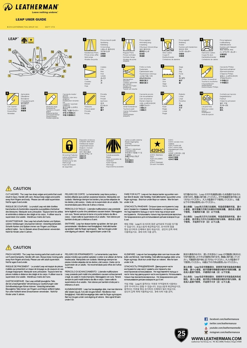 Leatherman LEAP Manuel utilisateur