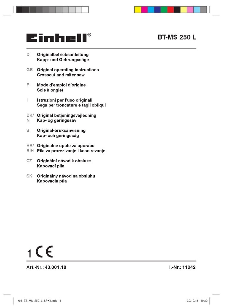 EINHELL BT-MS 250 L Manuel utilisateur