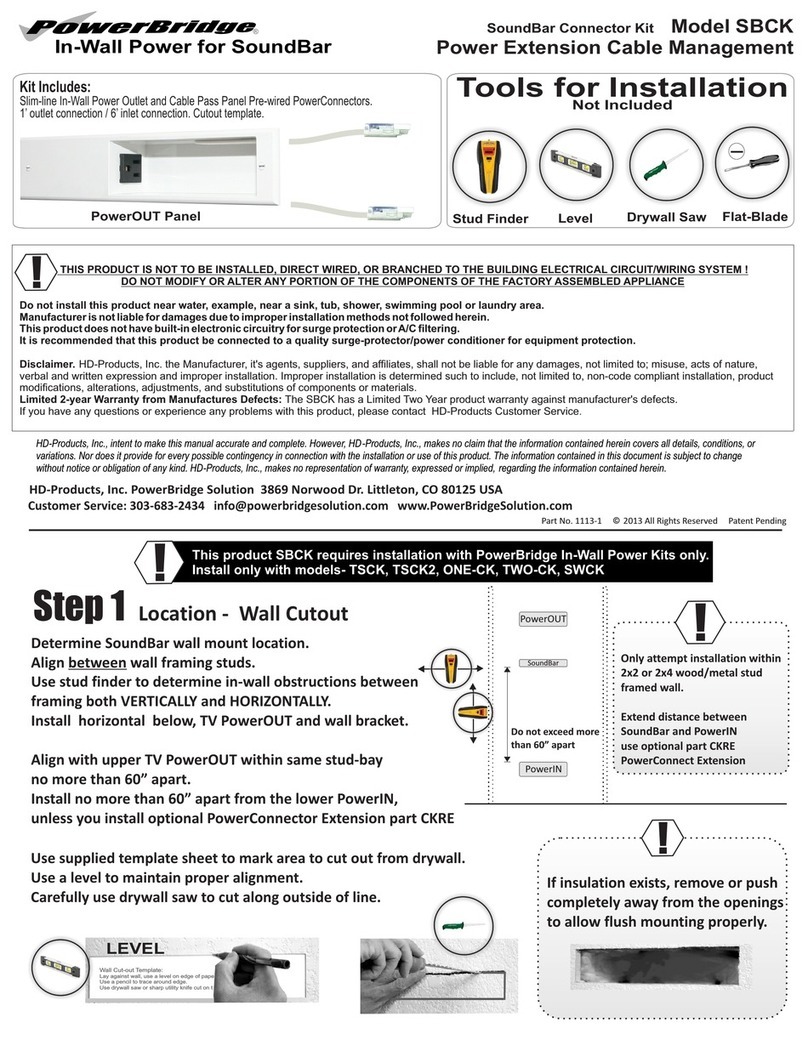PowerBridge SBCK Manuel utilisateur PowerBridge SBCK Manuel utilisateur