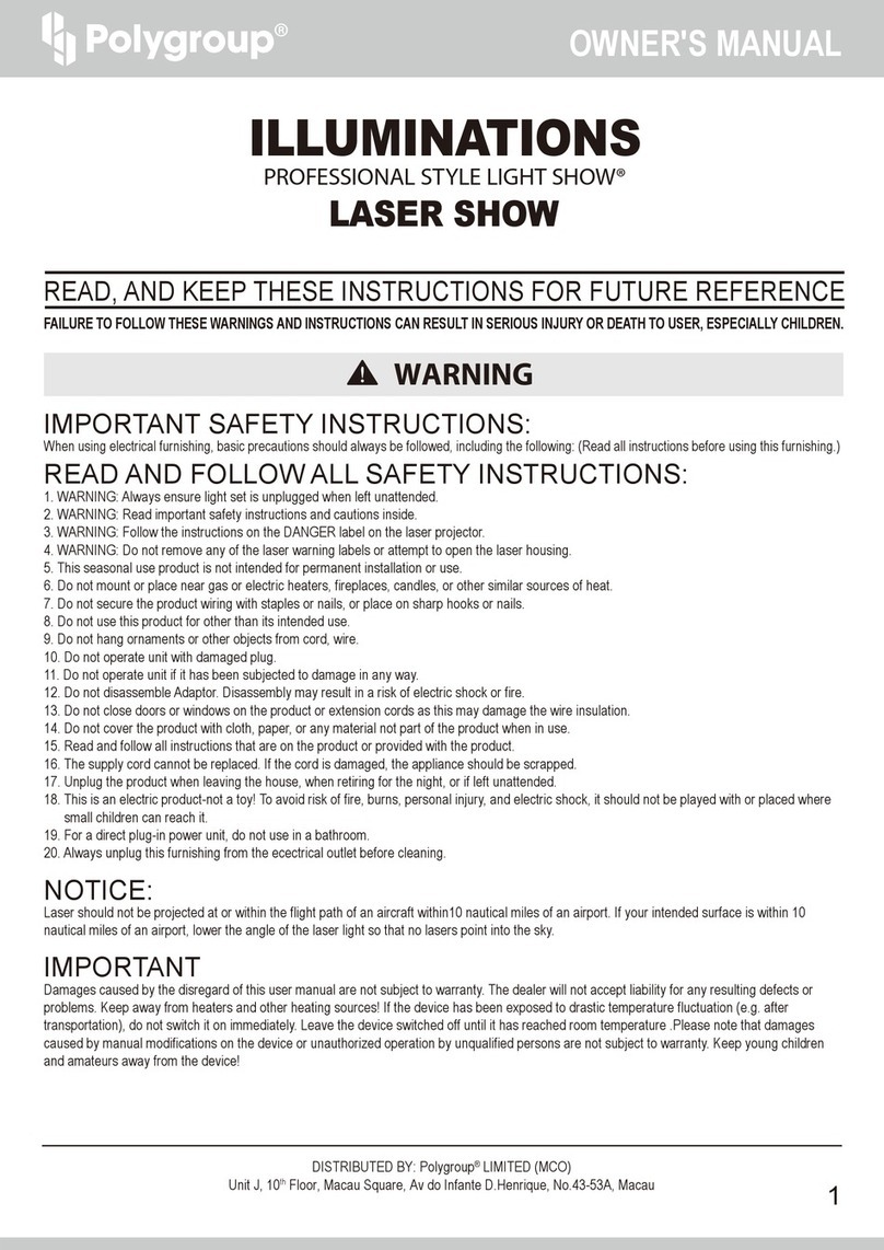 Polygroup ILLUMINATIONS Series Manuel utilisateur