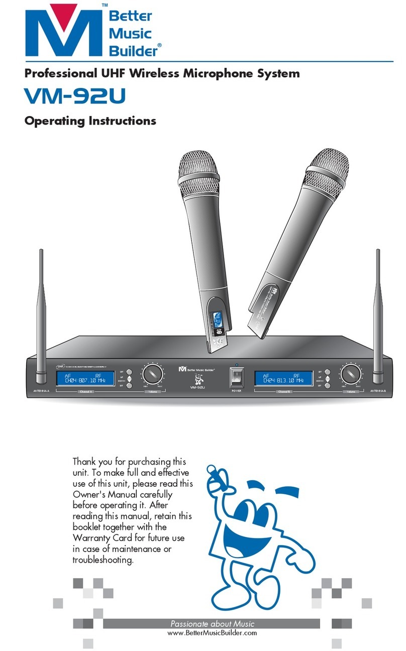 Better Music Builder VM-92U Manuel utilisateur