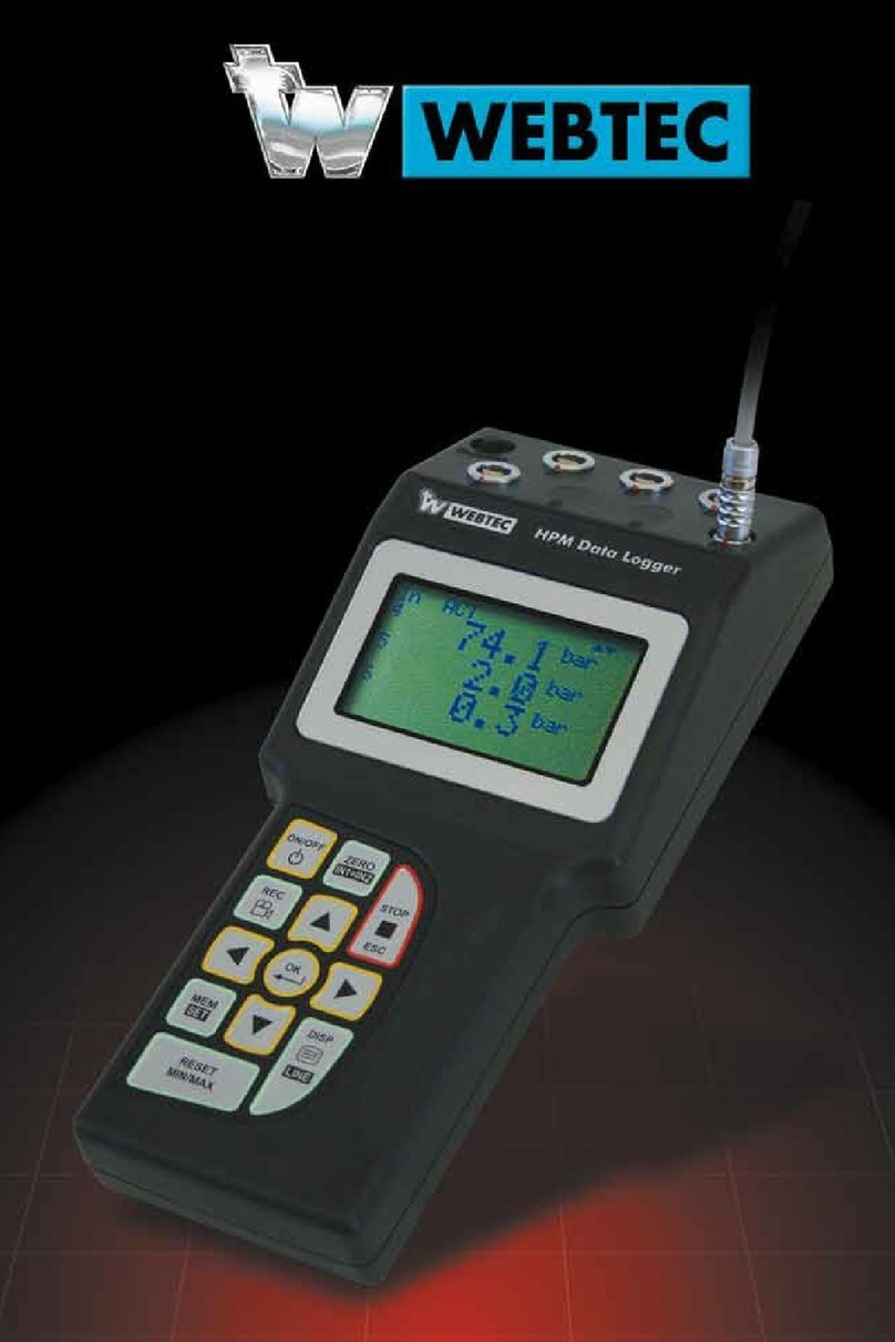 WEBTEC HPM540 Manuel utilisateur